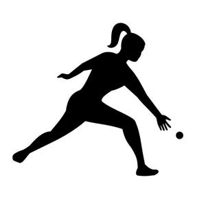May include: Silhouette of a person throwing a ball. The person is wearing a shirt and shorts. The ball is in mid-air.