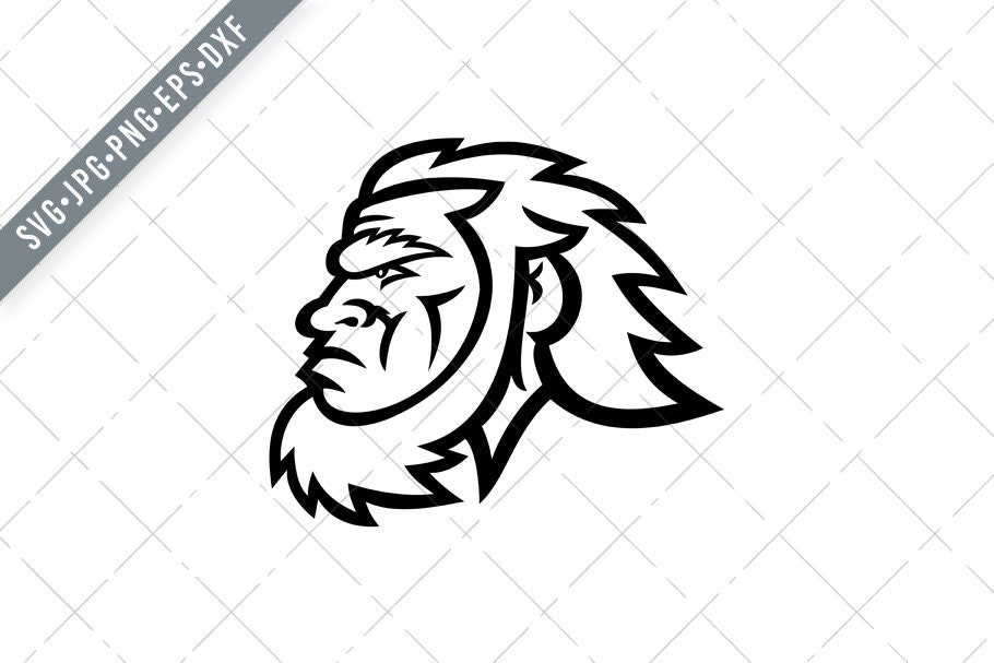Caveman Head Side SVG Cut FileCaveman svgCaveman Etsy