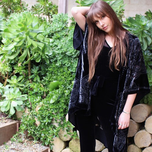Boho Kimono Cardigan Boho Velvet Kimono 