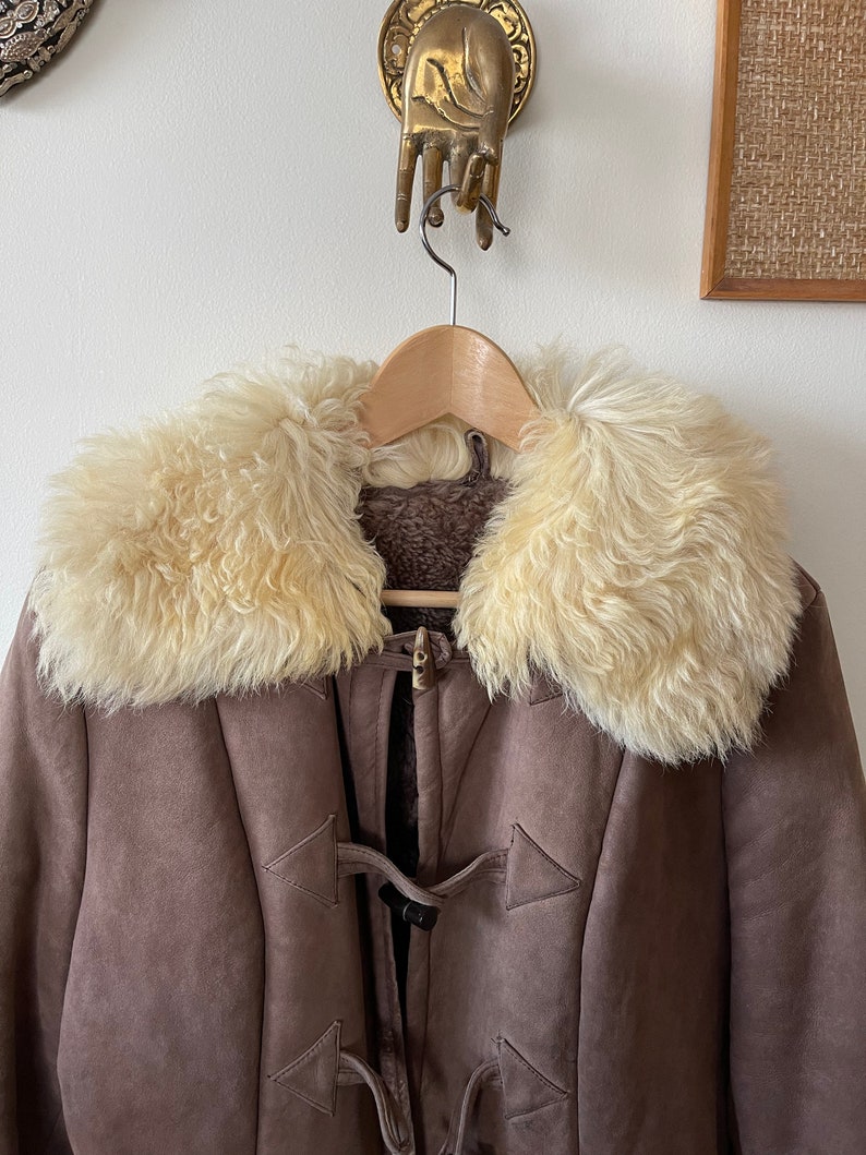 Mongolian Sheepskin Coat Mongolian Afghan Coat Shearling Etsy
