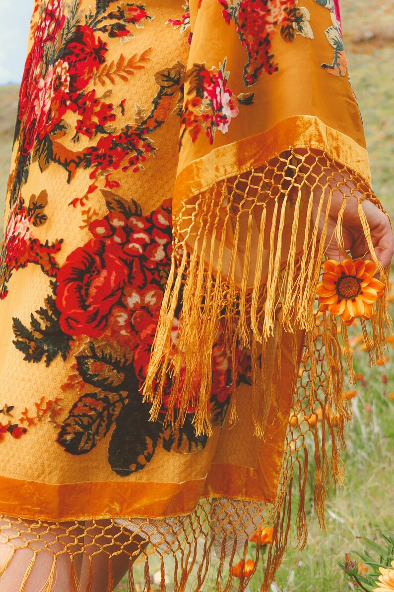 Burnout Velvet Robe Bridal Cover up Plus Size Kimono Etsy