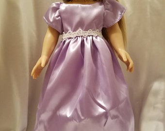 Purple party dress.