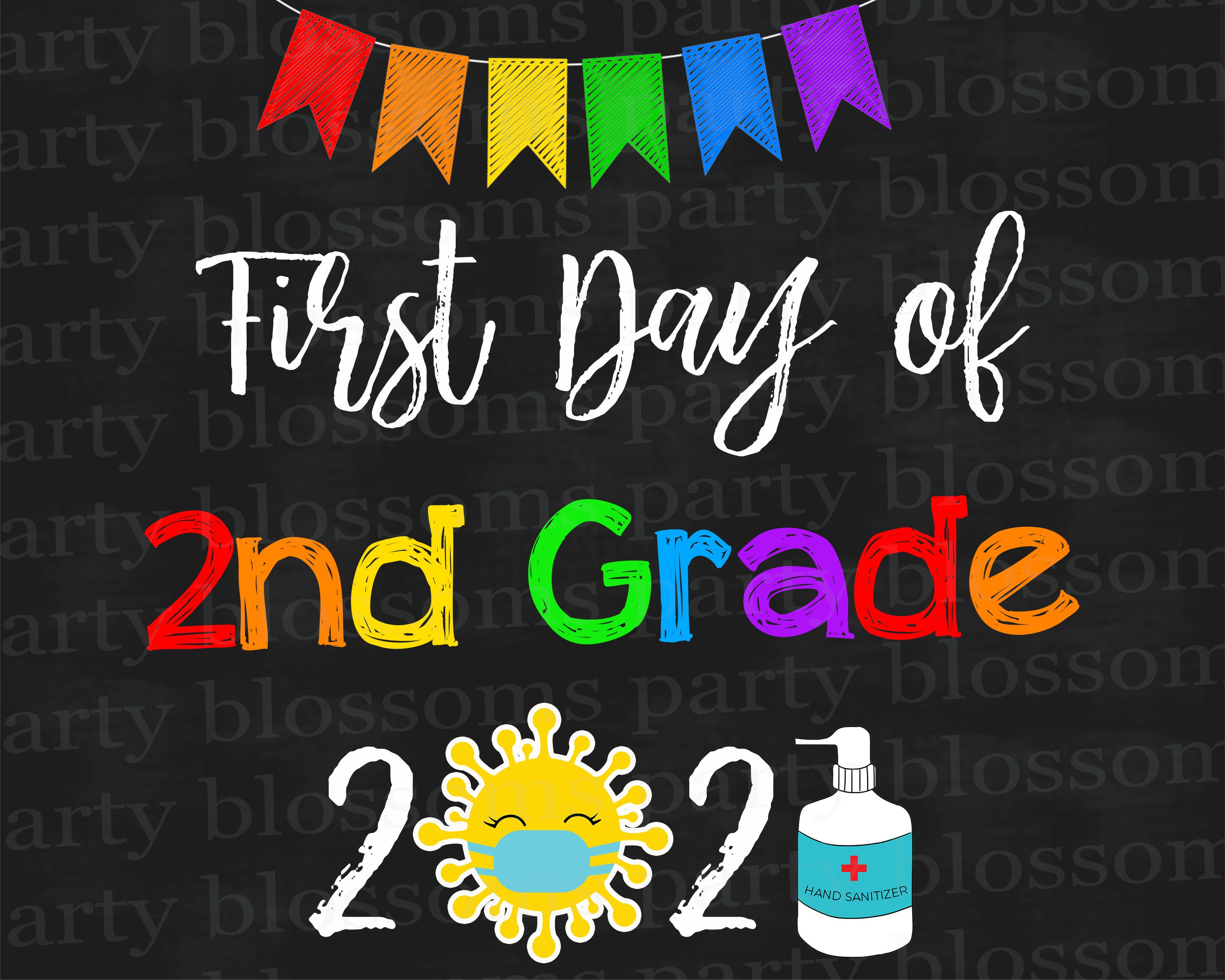 Instant Download First Day 3rd Grade Hello 3rd Third Grade Etsy