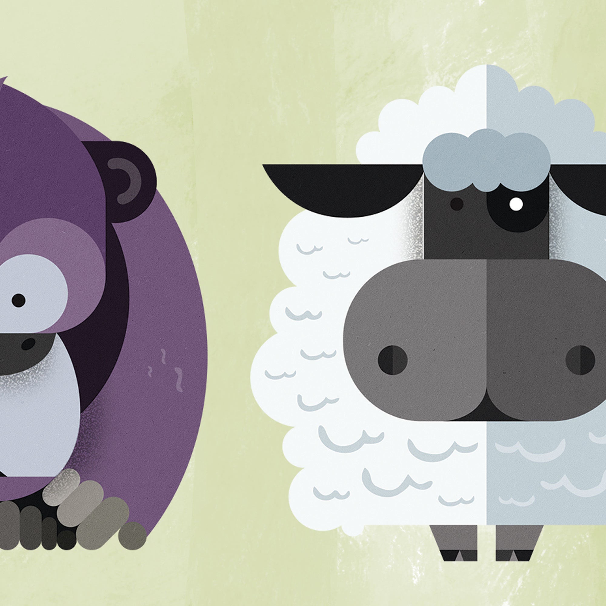 Children's Animal Art Print Animal Set 1 Etsy