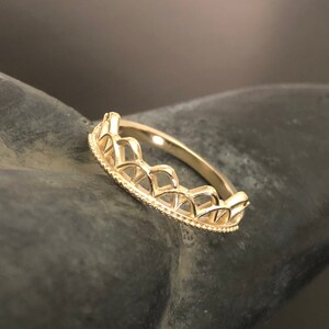 RBG Ruth Bader Ginsburg Dissent Ring 14kt Solid Gold or Sterling Silver Donation Made With Each Purchase image 8