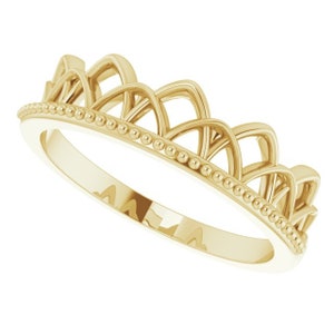 RBG Ruth Bader Ginsburg Dissent Ring 14kt Solid Gold or Sterling Silver Donation Made With Each Purchase image 2