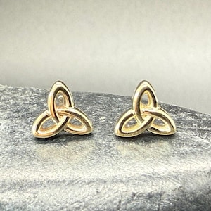 Trinity Knot Earrings - 14kt Solid Gold or Sterling Silver