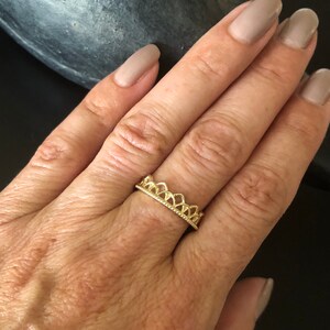 RBG Ruth Bader Ginsburg Dissent Ring 14kt Solid Gold or Sterling Silver Donation Made With Each Purchase image 4