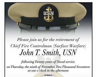 Chief Creed Chief Petty Officer Invitation
