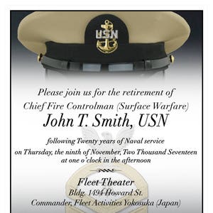 Invitation au maître/supérieur/premier maître