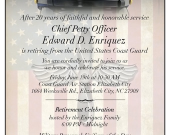 Invitación al Jefe de la Guardia Costera/Senior/Jefe Maestro