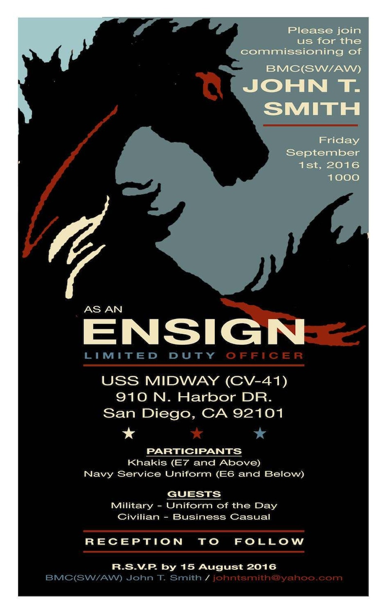 Mustang Silhouette Invitation Etsy