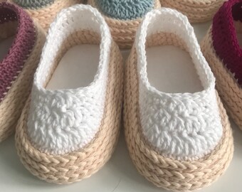 Scarpe da bambino Scarpe da bambino lavorate a maglia e all'uncinetto Espadrillas