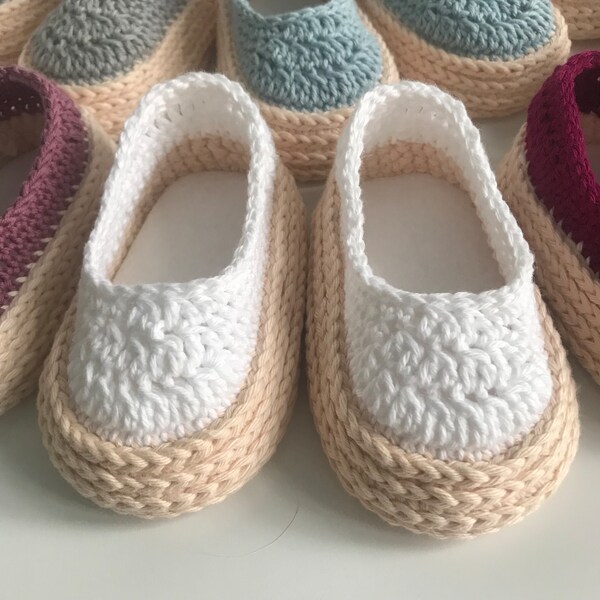 Baby Schuhe Baby  Strick und Häkelschuhe Espadrilles