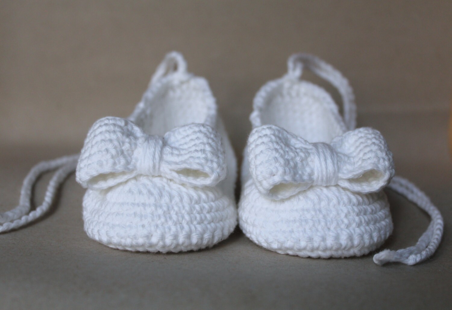 Baby Ballerina Shoes White Girls Baby Shoes Knitted and - Etsy