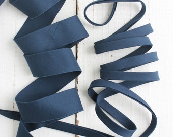 2.5" Bias Quilt Binding - Navy Pure Solid