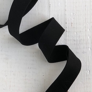 2.5&quot; Bias Quilt Binding Black Pure Solid
