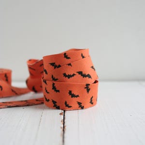 Schrägband 6,5 cm - Halloween Bats