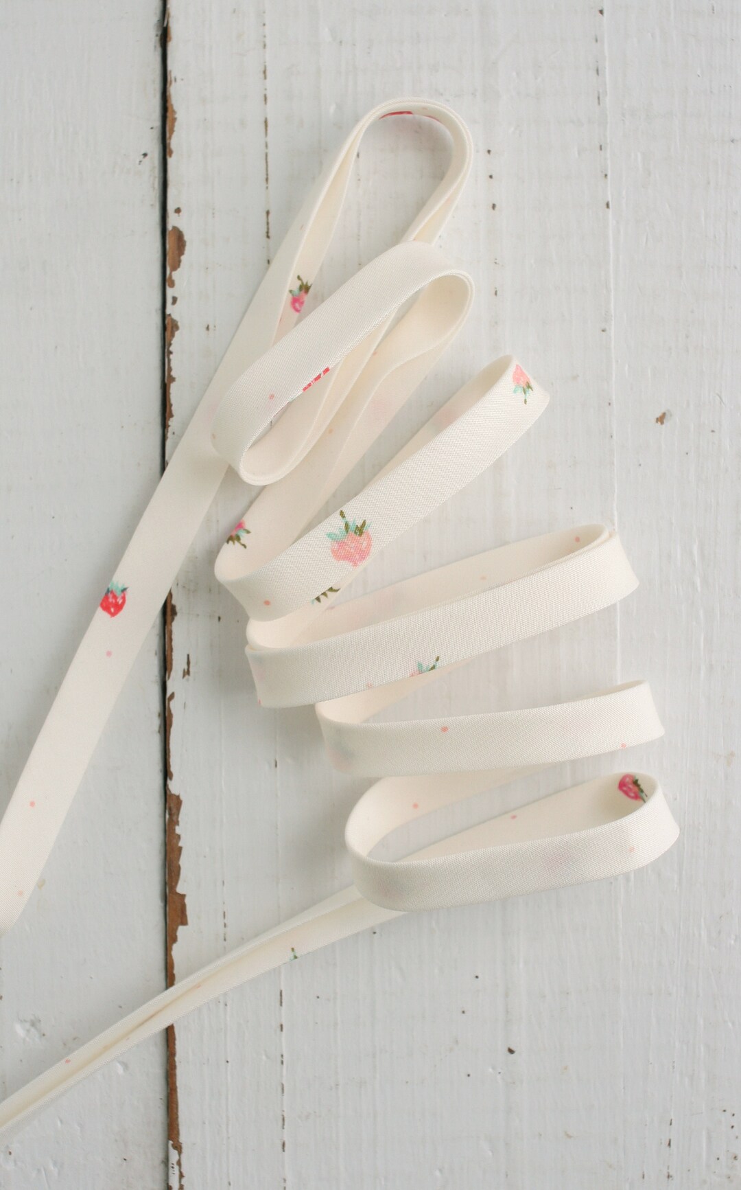1/2" Double Fold Bias Tape - Bouquet in Summer
