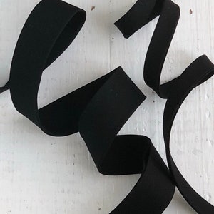 Double Fold Bias Tape - Black Pure Solid