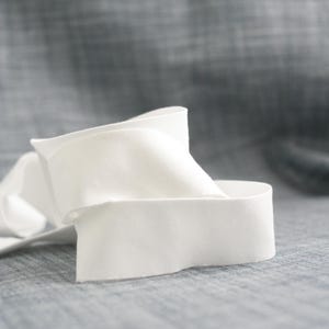 2.5&quot; Bias Quilt Binding - White Pure Solid