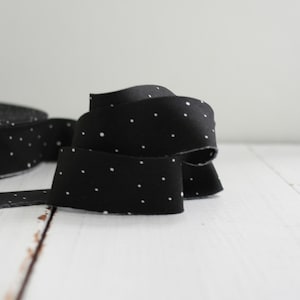 2.5&quot; Bias Quilt Binding - Black Dapple Dot