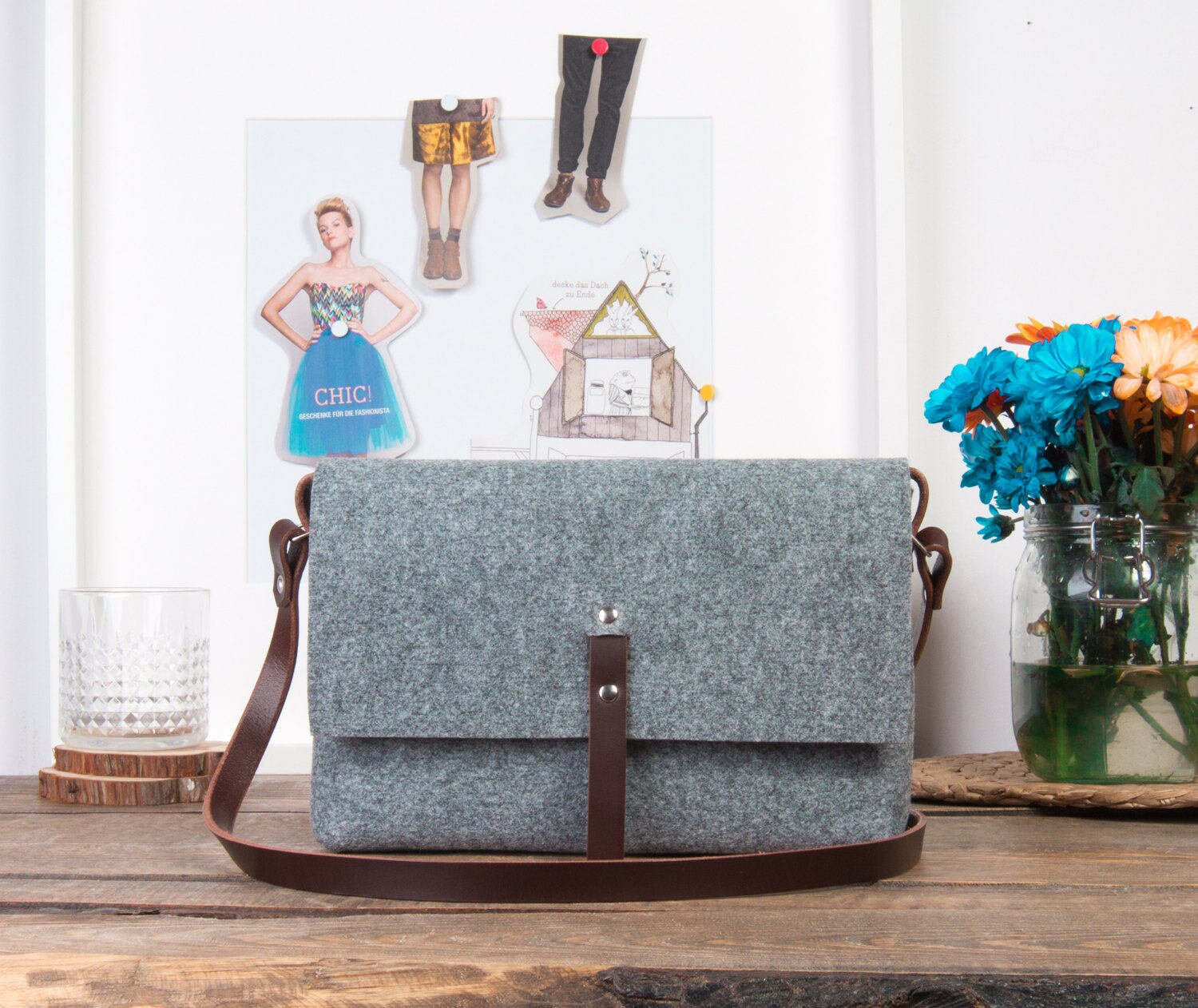 Small shoulder bag for travel felt bag Women small handbag | Etsy