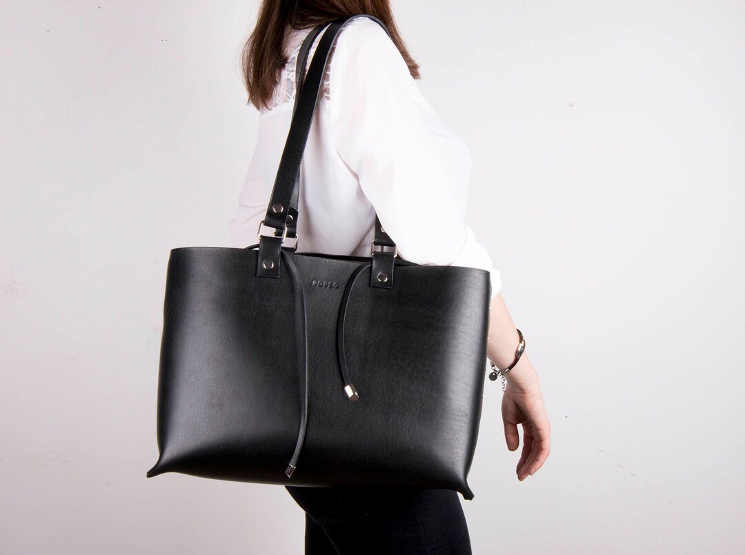 Leather Bag for Women Leather Tote Leather Tote Bag Black - Etsy