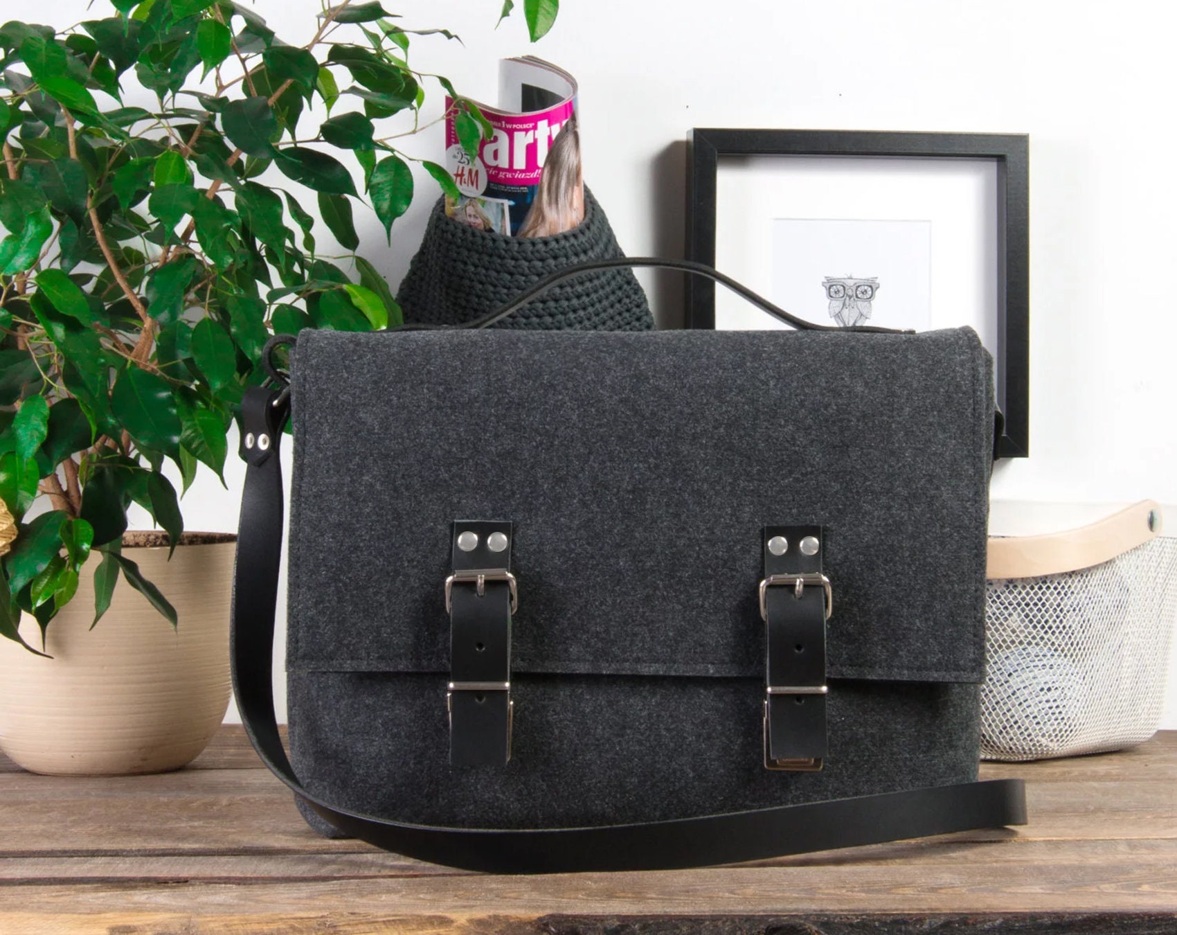 leather macbook messenger bag