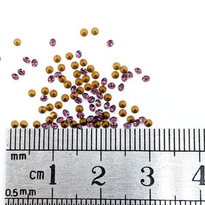 40x SWAROVSKI Crystal Amethyst 1.6mm PP10, TINY Purple Rhinestones SS4, Crystal Nail Art Gems, 1100 1028 1088 Foiled Pointy Back Chaton 1012