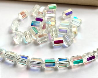 本物のヴィンテージ スワロフスキー #5200 エッグビーズ 7.5 x 5 mm