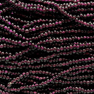 20g Czech Silver Lined Dark Amethyst Size 8/0, Dark Purple Seed Beads 3mm, Preciosa Czech Glass Beads #16, Purple Seed Beads 3mm, Tiny Beads