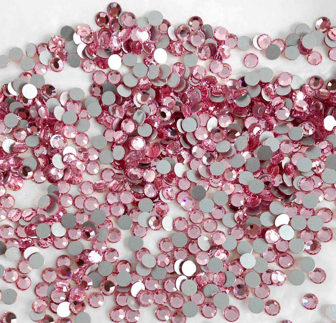 50x Swarovski Light Rose SS16 PP30, 4mm Flatback Pink Rhinestones, 2012 ...