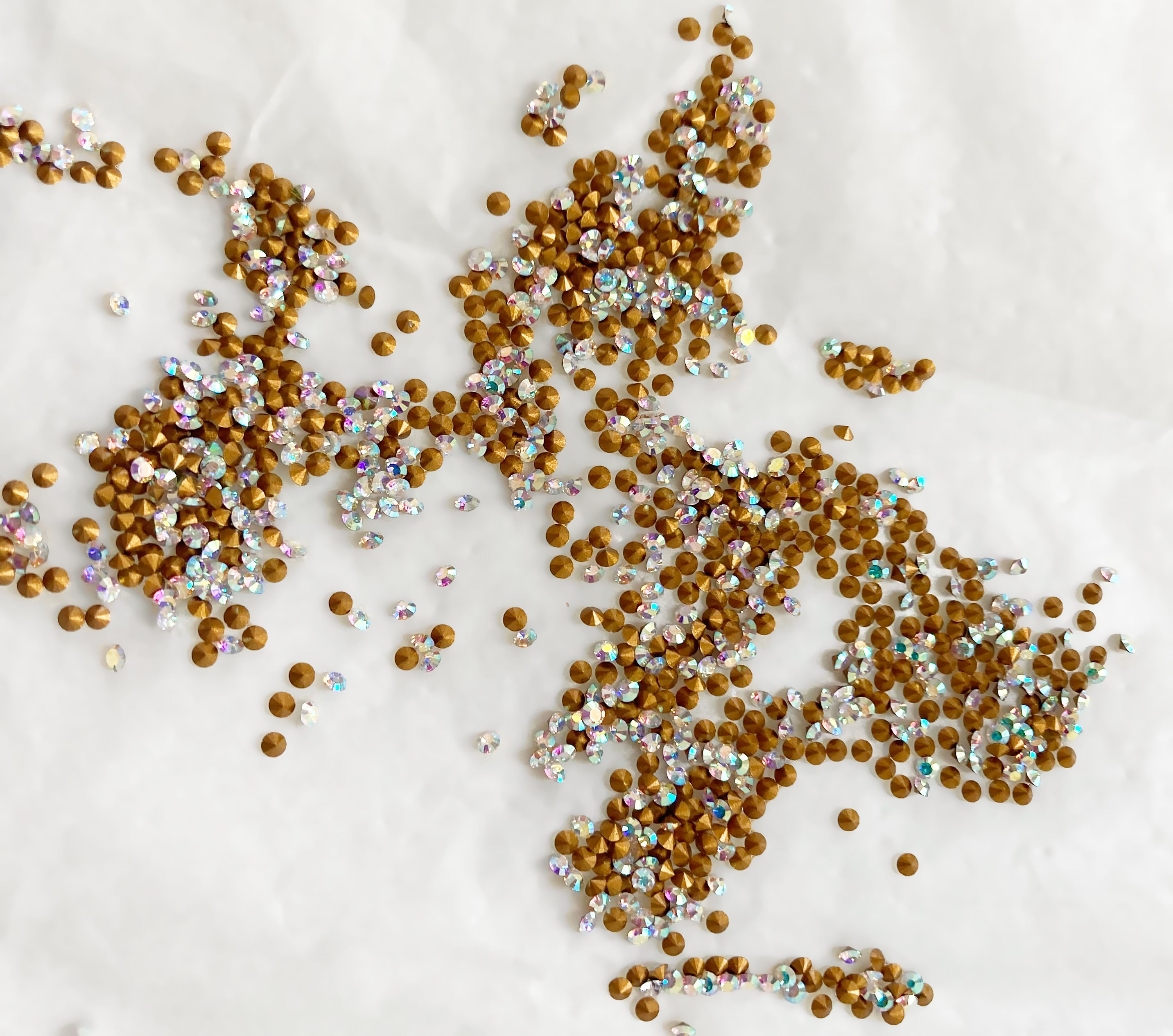 40x SWAROVSKI Crystal AB 1.6mm PP10, Crystal AB Rhinestones 1012 ...