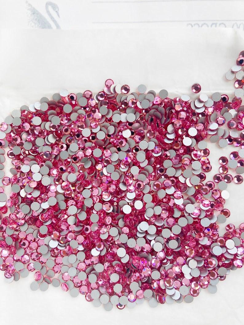 Swarovski Rose SS16 PP30 4mm Flatback, Rose Rhinestones 2012 2000 NON ...