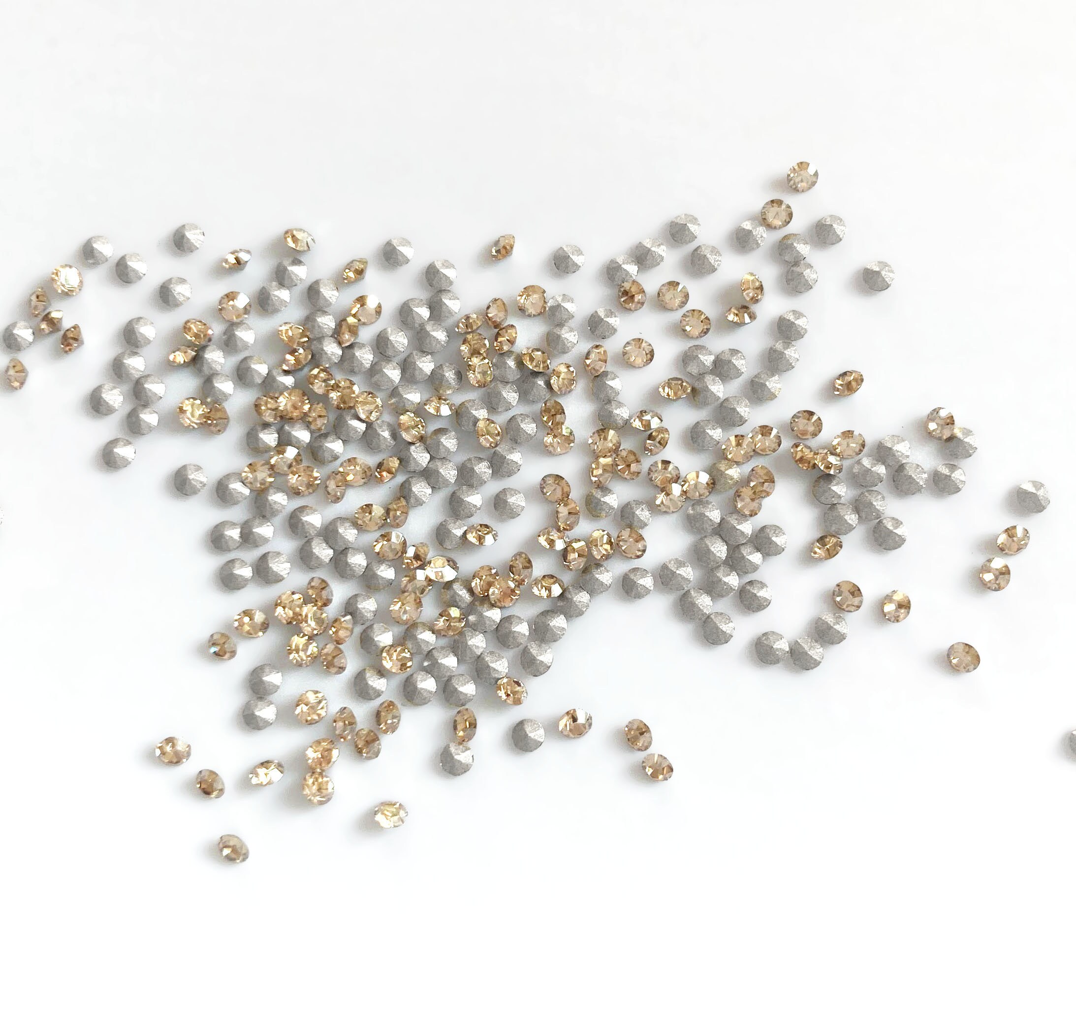 40x SWAROVSKI Golden Shadow 2mm PP13, Golden Shadow Crystal
