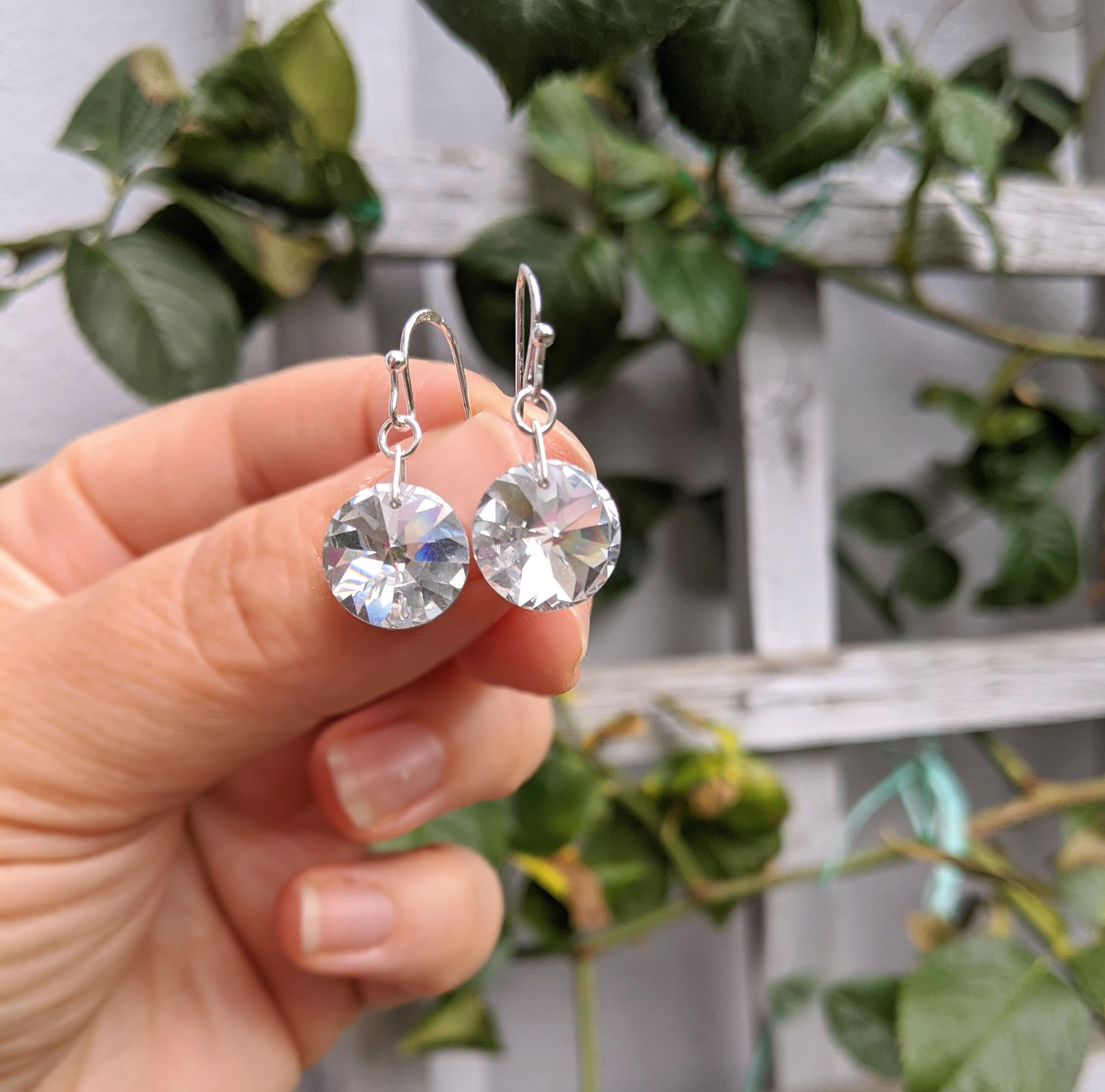 Swarovski crystal earrings sale deals
