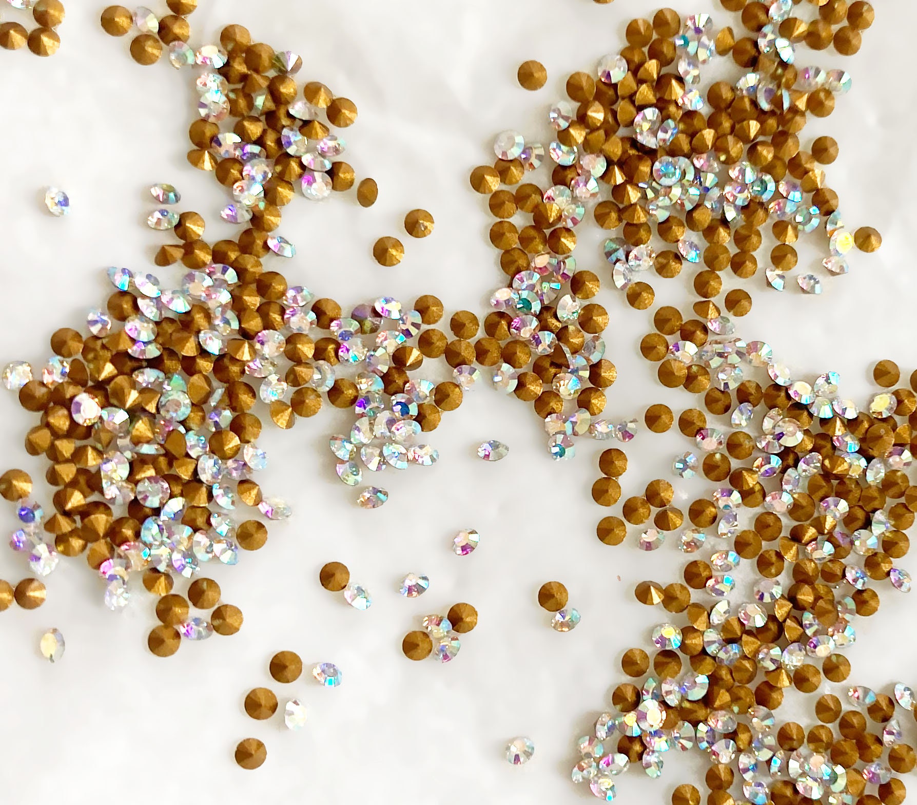40x SWAROVSKI Crystal AB 1.6mm PP10, Crystal AB Rhinestones 1012 ...