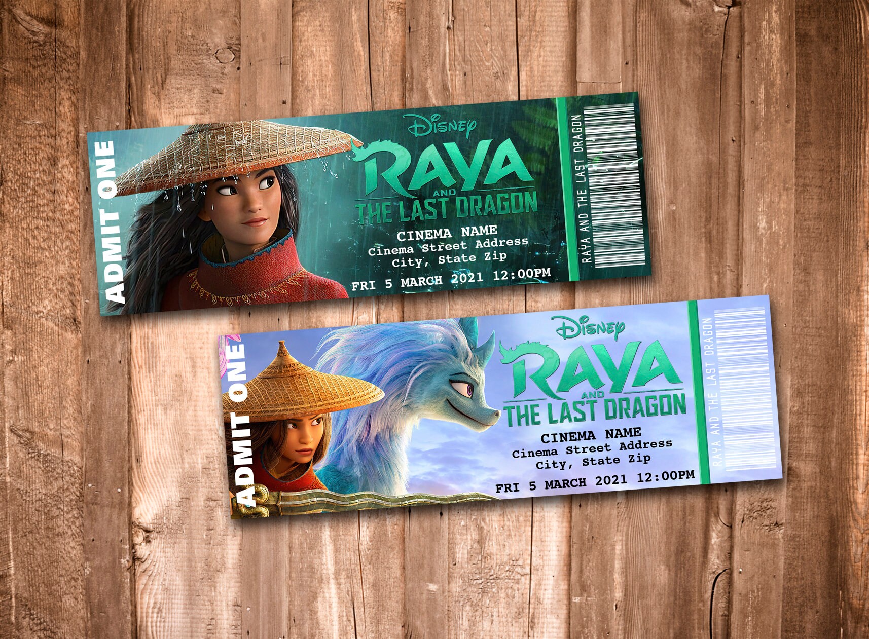 raya and the last dragon movie ticket raya and the last dragon movie ticket