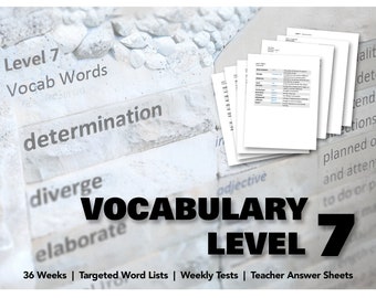 36-Week Vocabulary Curriculum for Grade 7