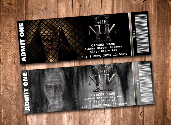 Collectible Theater Tickets personalized Digital Printable 