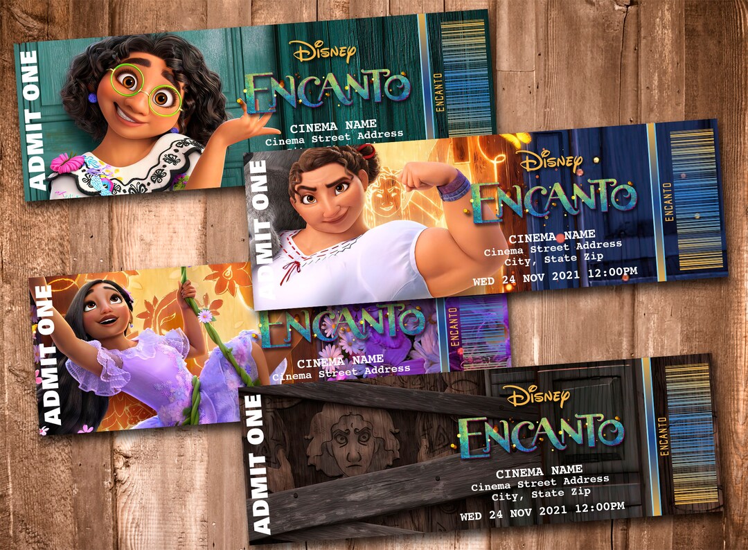 ENCANTO Collectible Movie Tickets Etsy