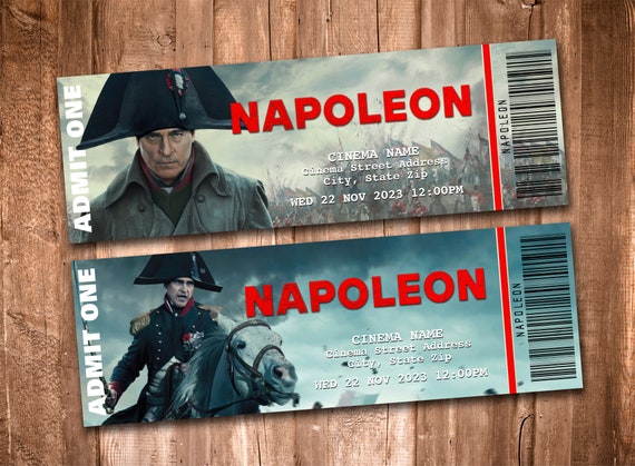 Billets de cinéma à collectionner NAPOLÉON -  France