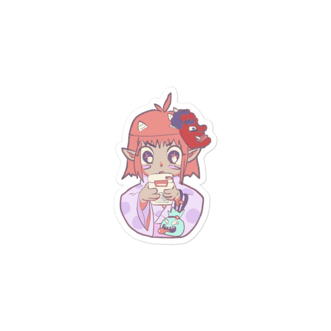 Natsu Matsuri Cute Gamer Girl Stickers - Etsy