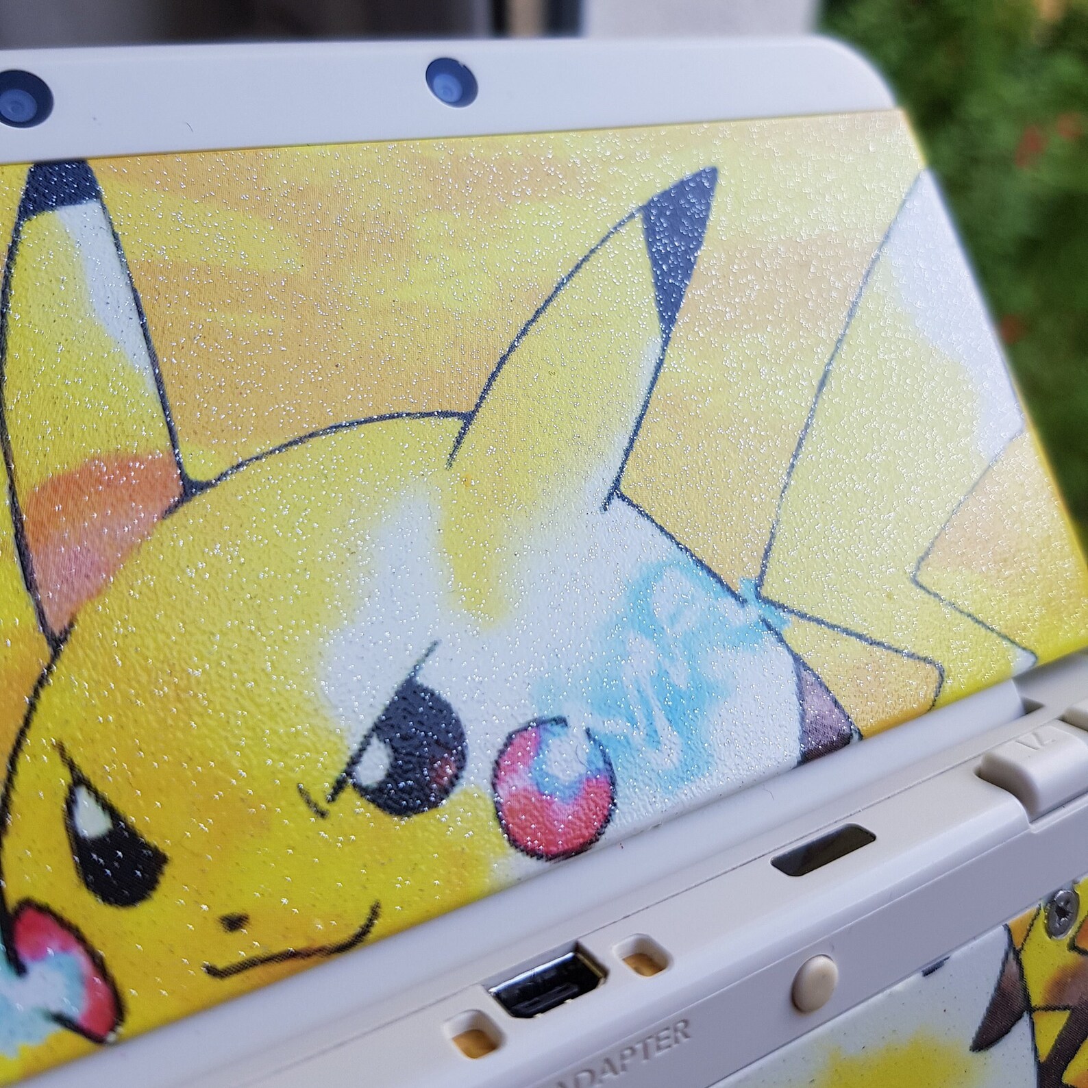 Pikachu New 3DS custom cover plates Pokemon 20th Anniversary Etsy