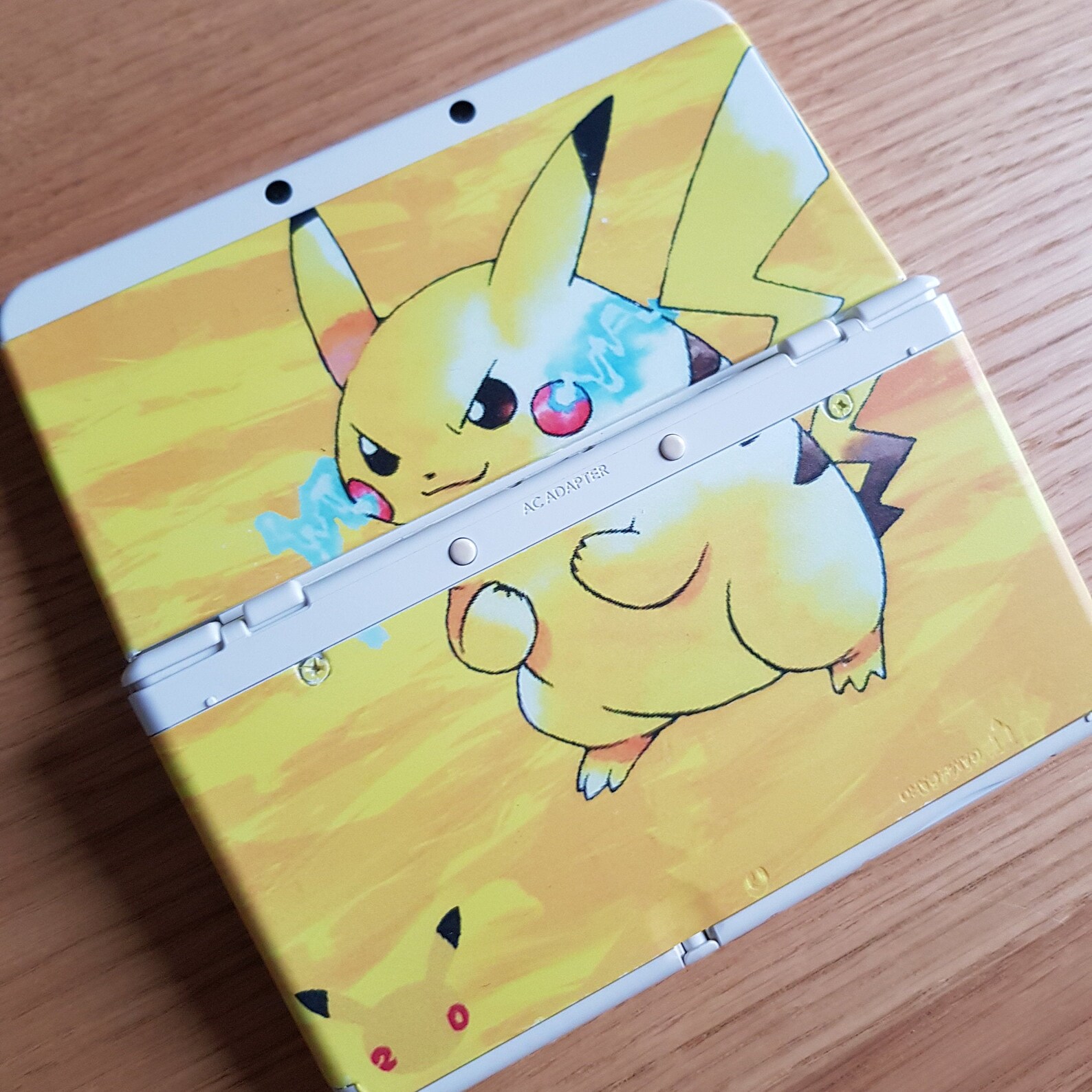 Pikachu New 3DS custom cover plates Pokemon 20th Anniversary Etsy
