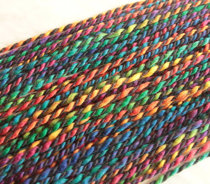 rainbow chunky wool