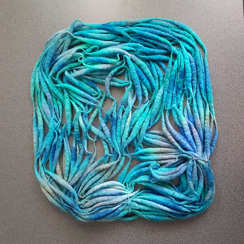 Thick and thin slub merino wool knitting yarn TTY0 handspun Etsy