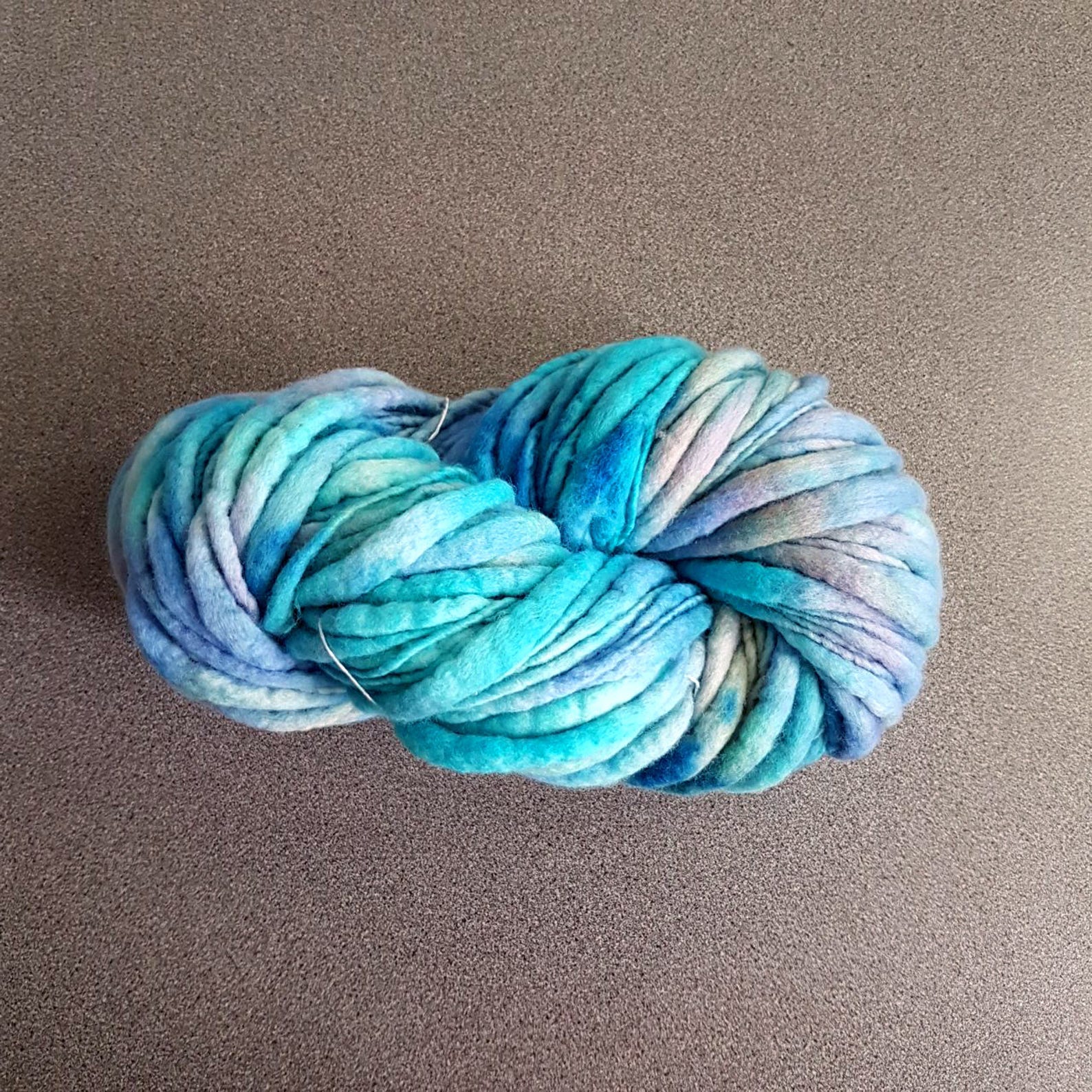 Thick and thin slub merino wool knitting yarn TTY0 handspun Etsy