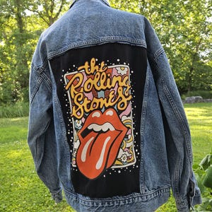 Rolling Stones Denim Jacket - Etsy